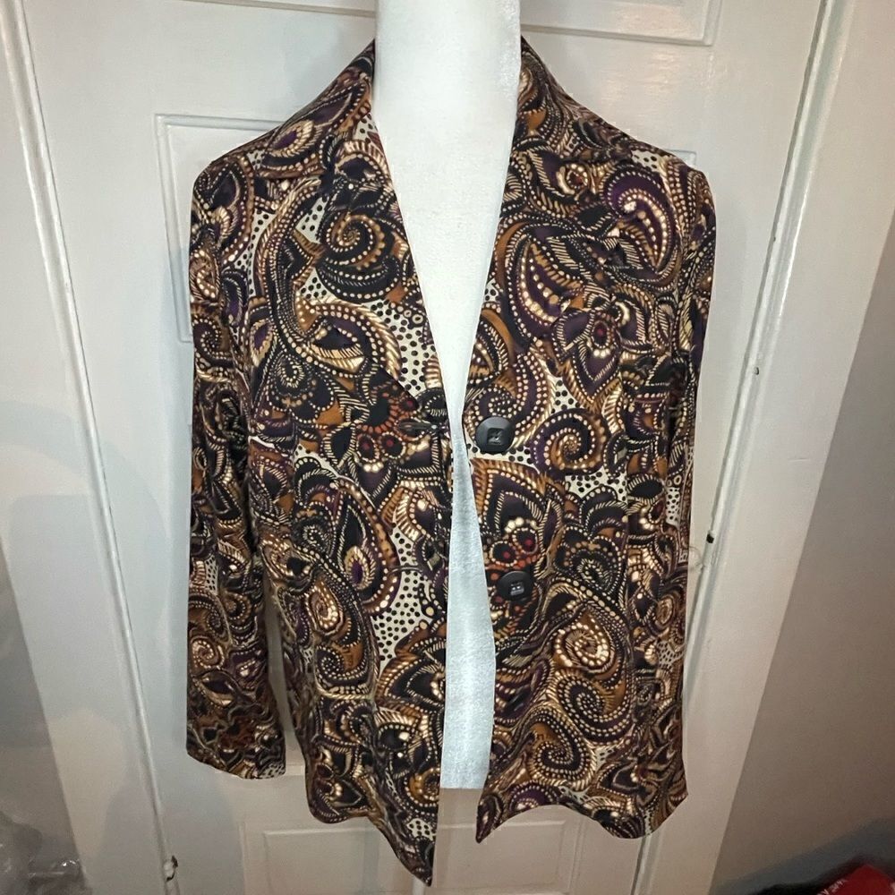 Requirements Two Button Paisley Jacket - Picture 4 of 12